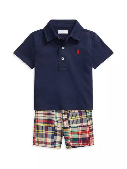 Baby Boy's 2-Piece Polo Shirt...