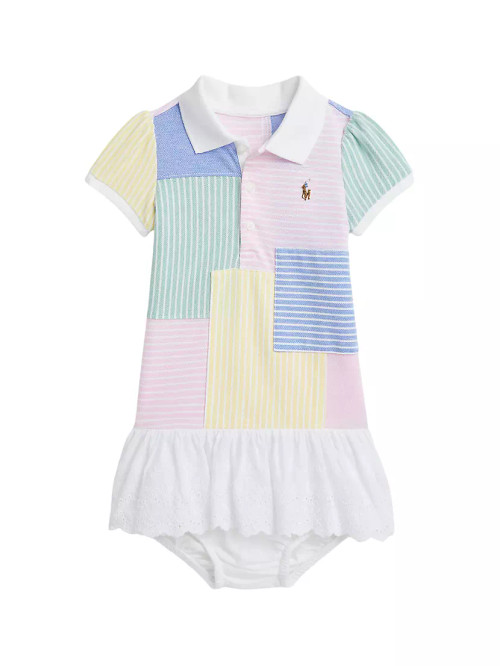 Baby Girl's Patchwork Polo...