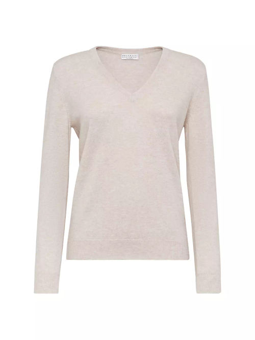 Cashmere Sweater With Monili