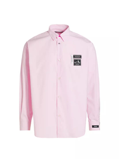 Logo-Patch Cotton Button-Up...