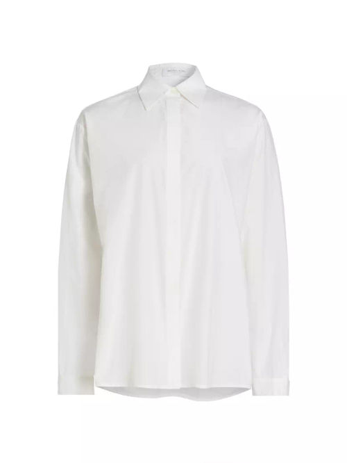 Silk-Cotton Boyfriend Shirt