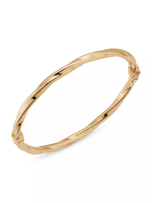 14K Yellow Gold Goddess Bangle