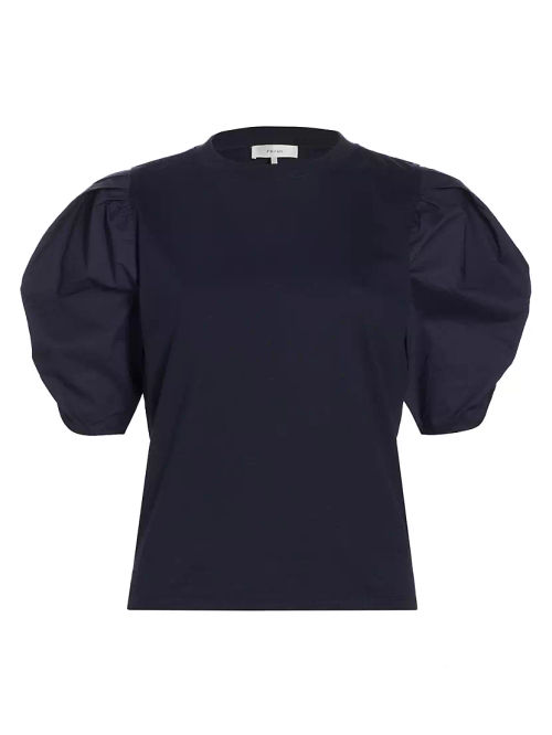 Cotton Puff-Sleeve T-Shirt