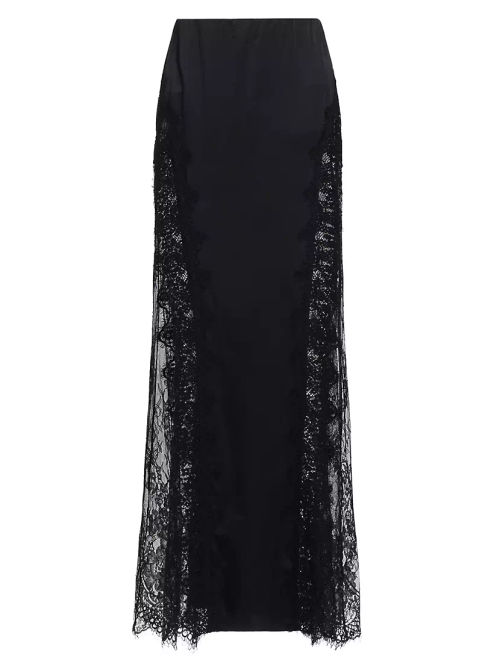 Mink Lace Silk-Blend Maxi...