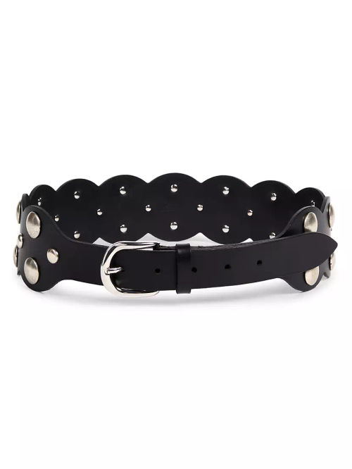 Agia Studded Leather Belt