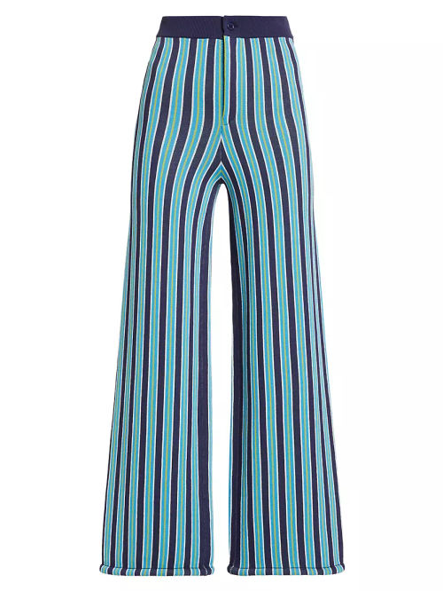 Jabber Striped Wide-Leg Pants