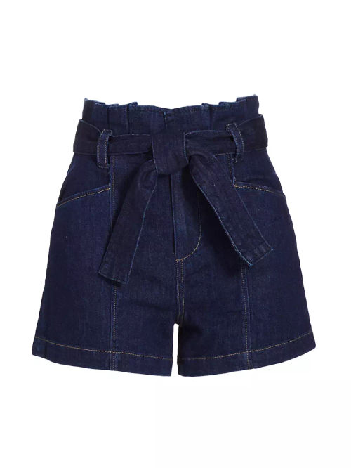 Anessa Belted Denim Shorts