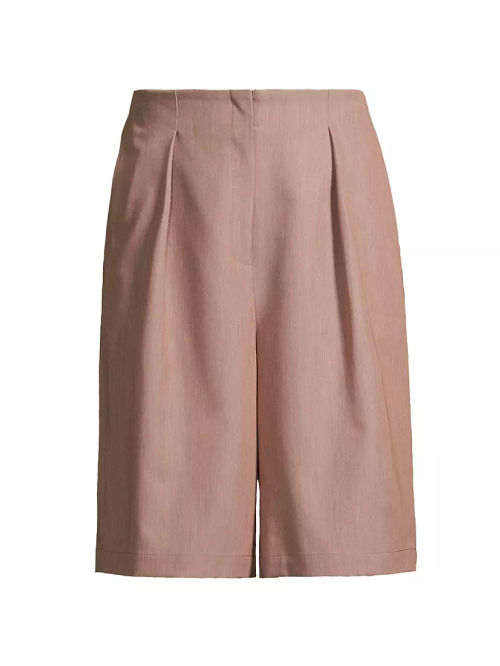 Pleated Bermuda Shorts