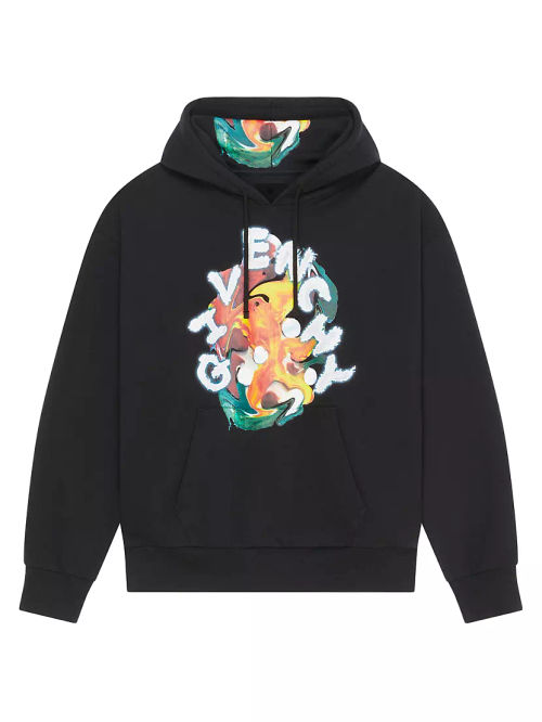 Psychedelic Boxy Fit Hoodie...