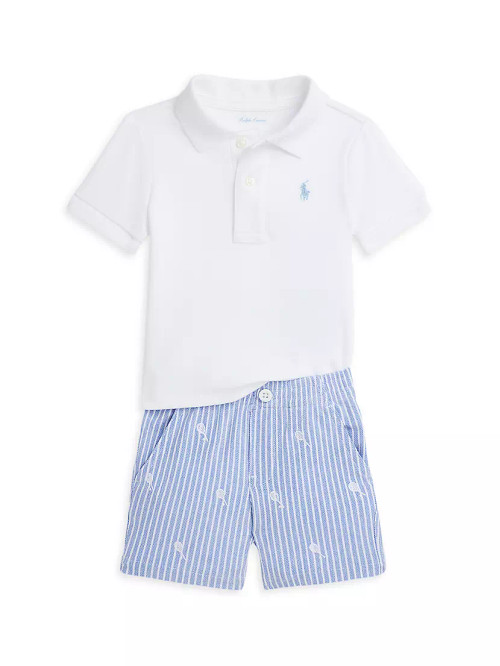 Baby Boy's Shirt & Shorts Set
