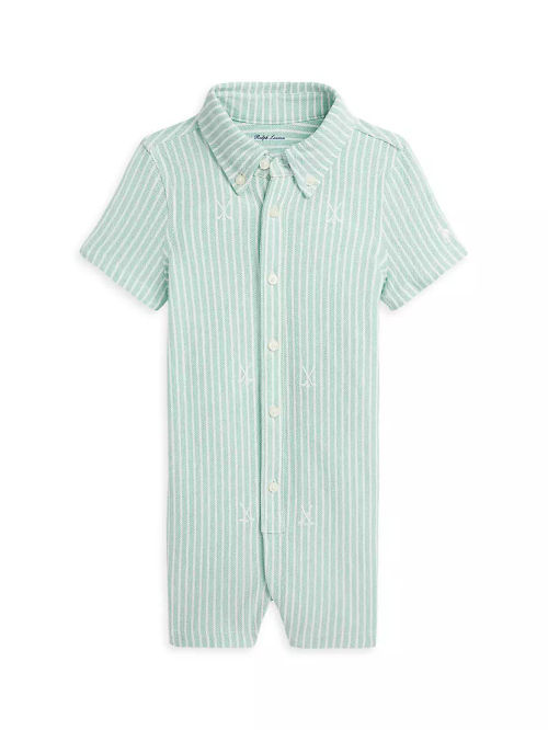 Baby Boy's Oxford Romper