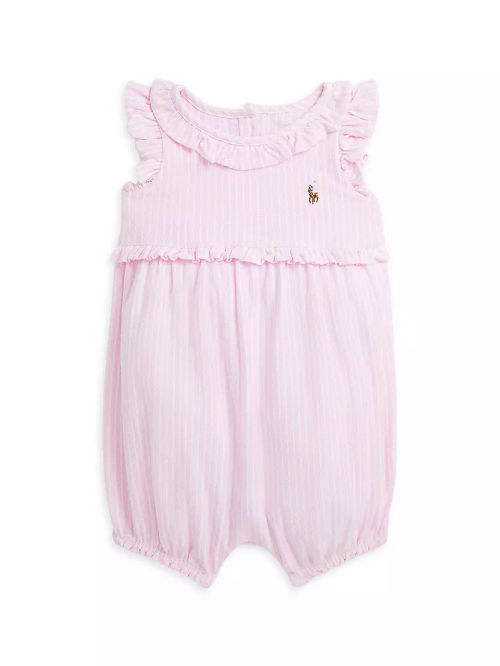 Baby Girl's Striped Cotton...