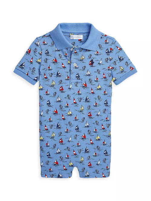 Baby Boy's Sailboat Print...