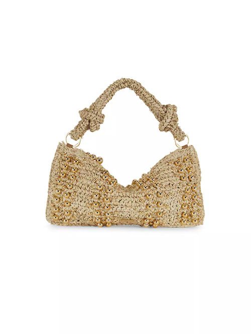 Hera Nano Raffia Shoulder Bag