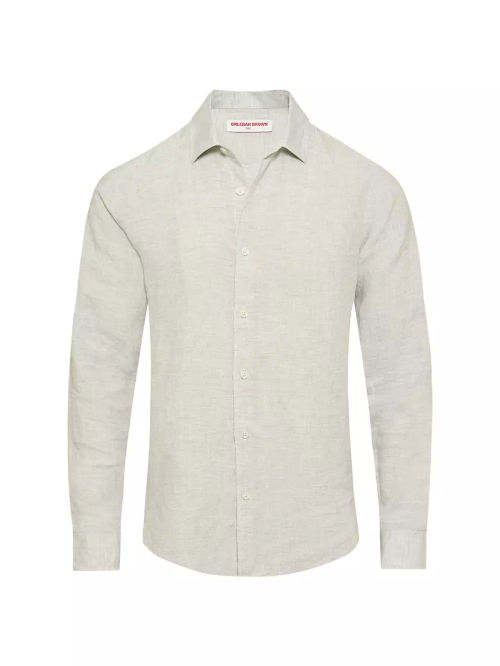 Giles Linen Button-Front Shirt