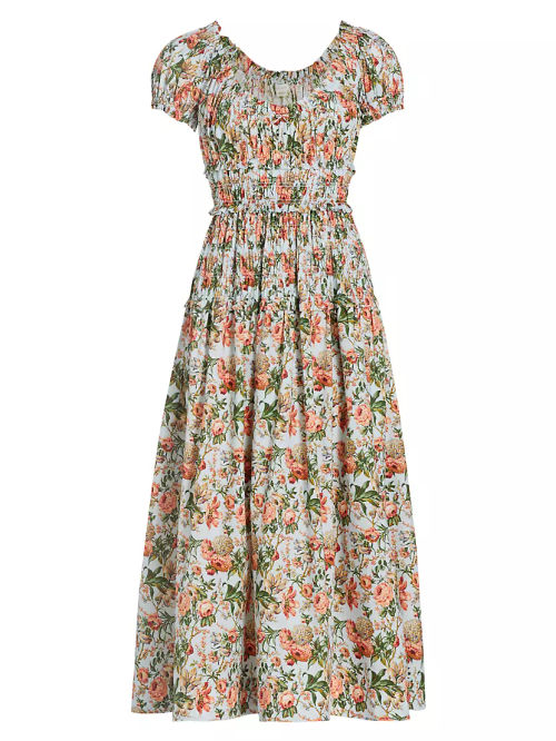 Leanne Floral Midi-Dress Dress