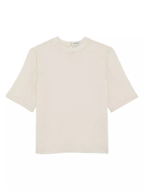 T-Shirt in Silk Satin