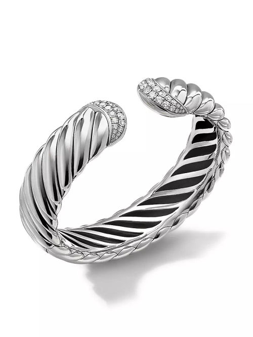 Sculpted Cable Cuff Bracelet...