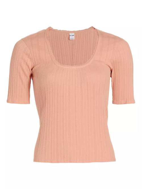 Pointelle Cotton Top