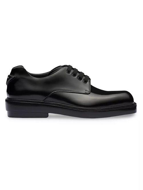 Brushed Leather Derby Shoes