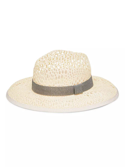 Straw Hat with Precious Band