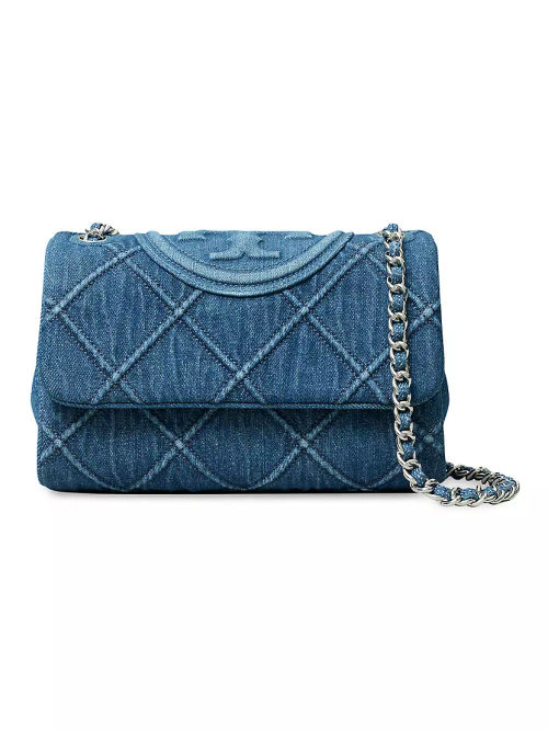 Fleming Denim Crossbody Bag