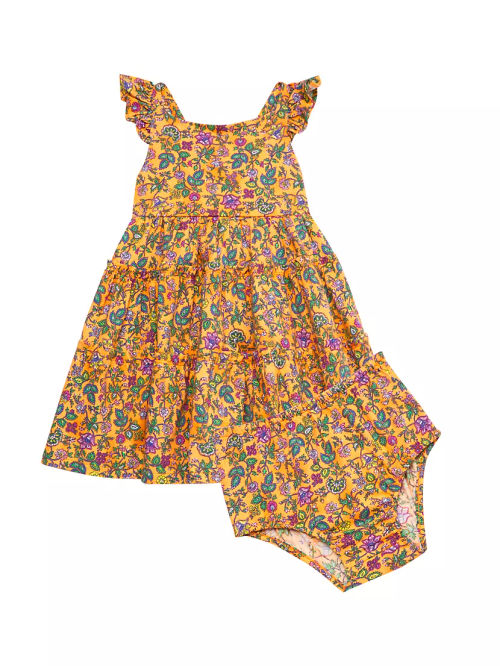 Baby Girl's Floral Cotton...