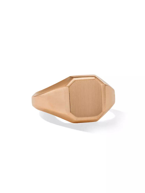 Streamline Signet Ring in 18K...