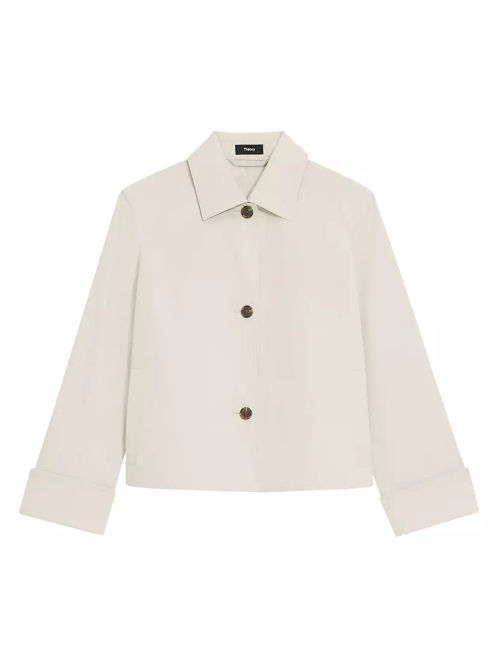 Boxy Cotton-Blend Jacket