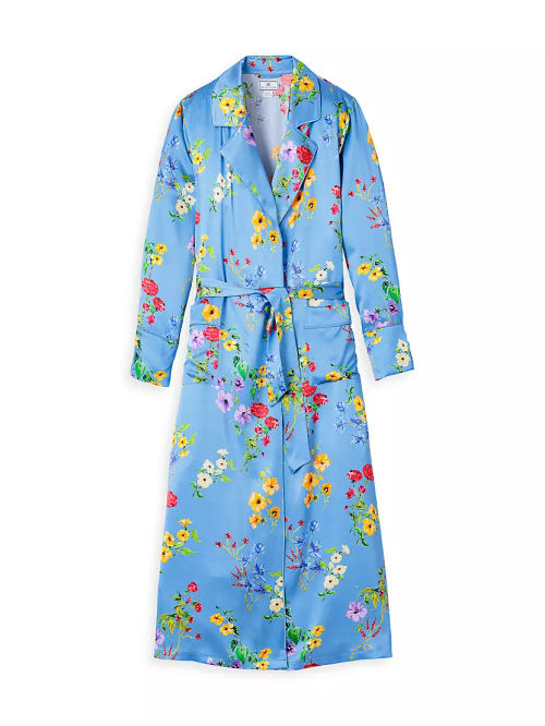 Mulberry Silk Botanical Robe