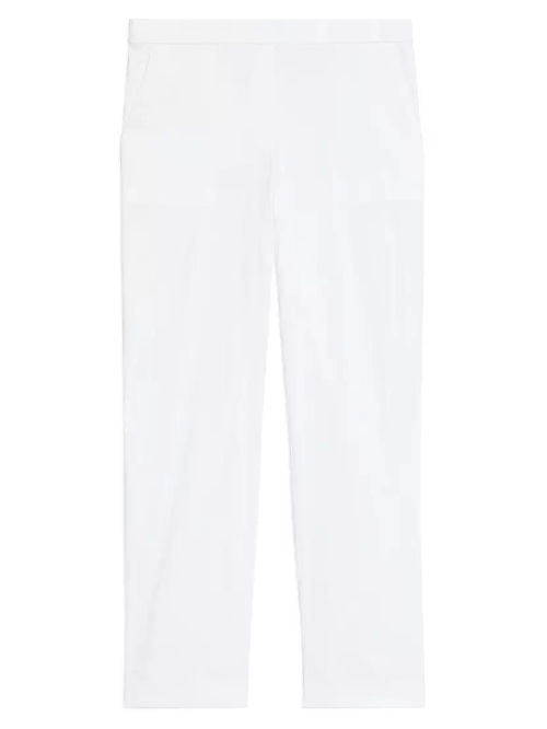 Linen-Blend Slim-Fit Pants