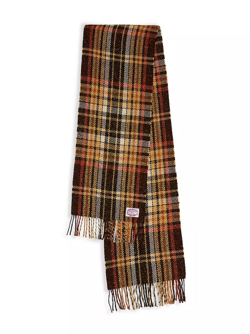 Wool-Blend Plaid Scarf