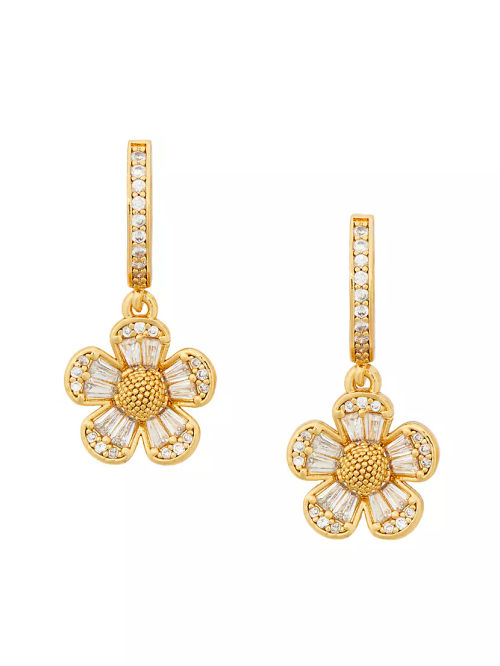 Fleurette Goldtone & Cubic...