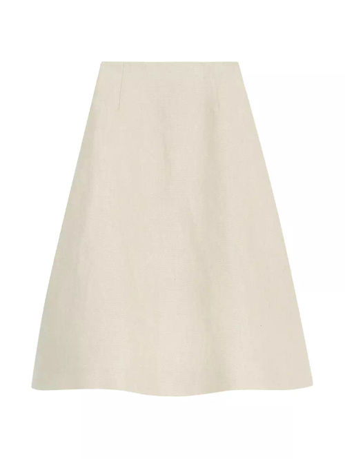 Linen Full Midi-Skirt