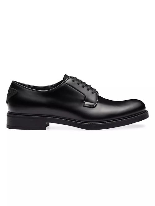 Brushed Leather Derby Shoes