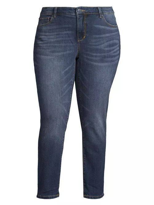 High-Rise Ankle-Crop Jeans