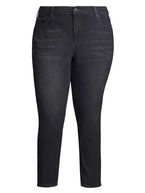 High-Rise Ankle-Crop Jeans