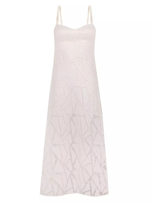 Solid Eleni Geometric Lace...