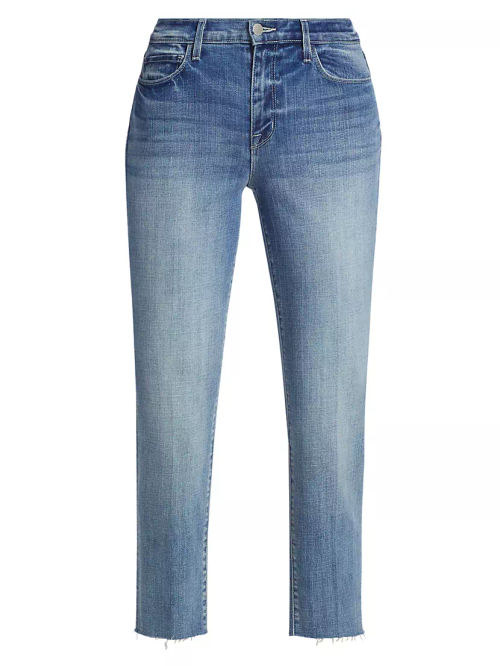 Sada High-Rise Slim Crop Jeans