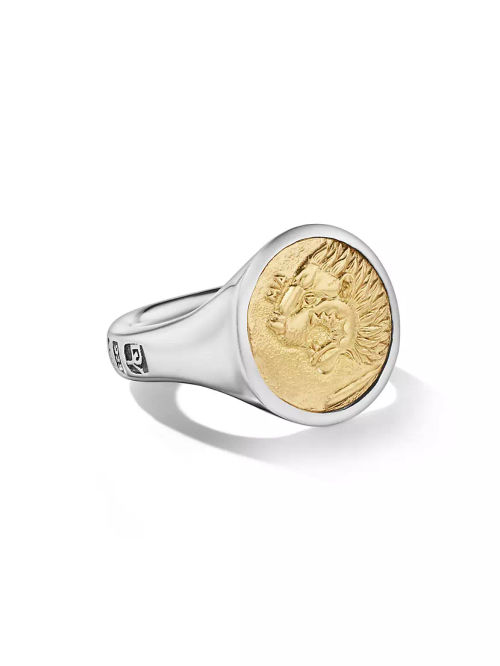 Petrvs Lion Signet Ring in...