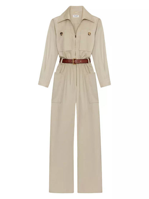 Jumpsuit in Cotton Twill