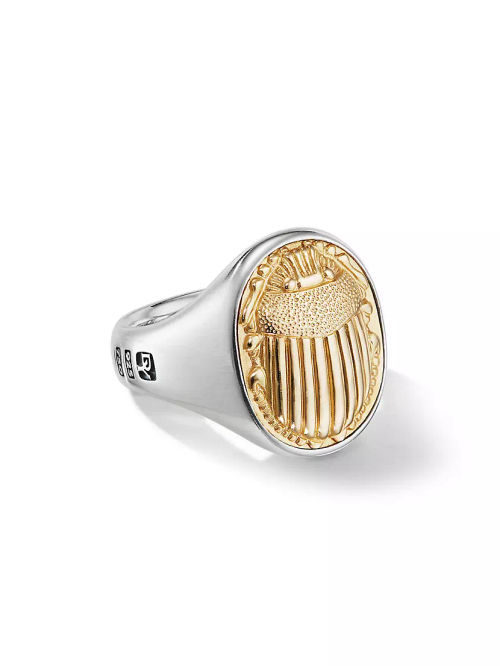 Petrvs Scarab Signet Ring in...