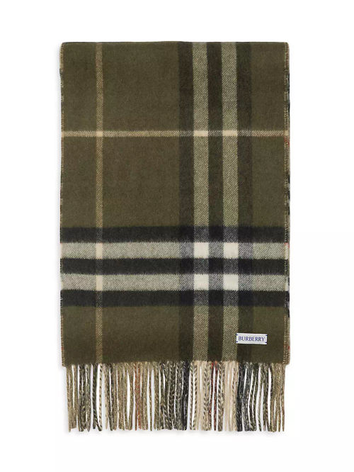 Check Cashmere Scarf