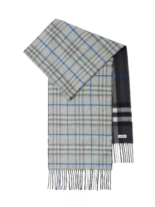 Reversible Check Cashmere...