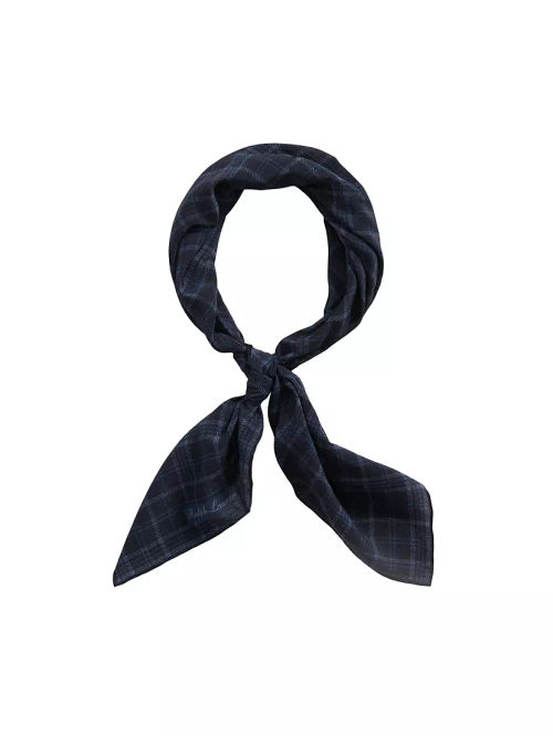 Plaid Silk Neckerchief