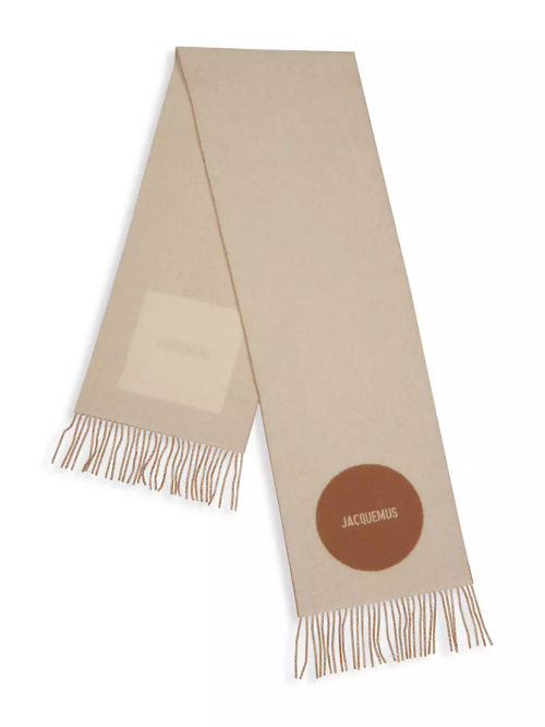 Fringe-Trimmed Wool Scarf