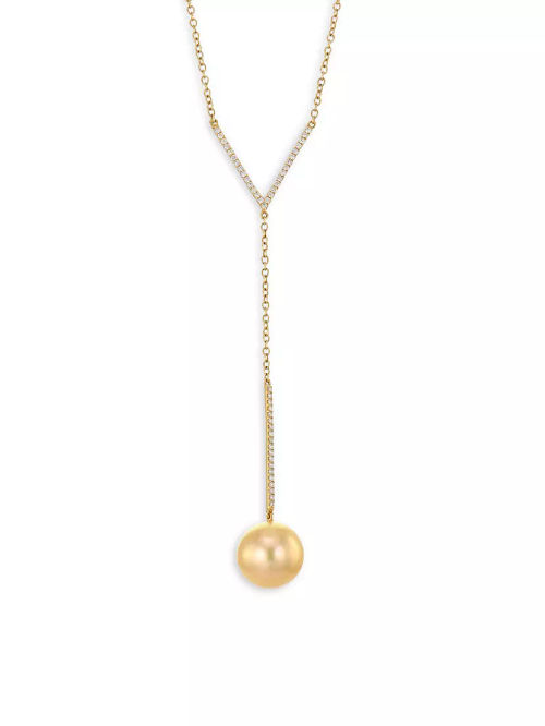 18K Yellow Gold Y-Necklace...