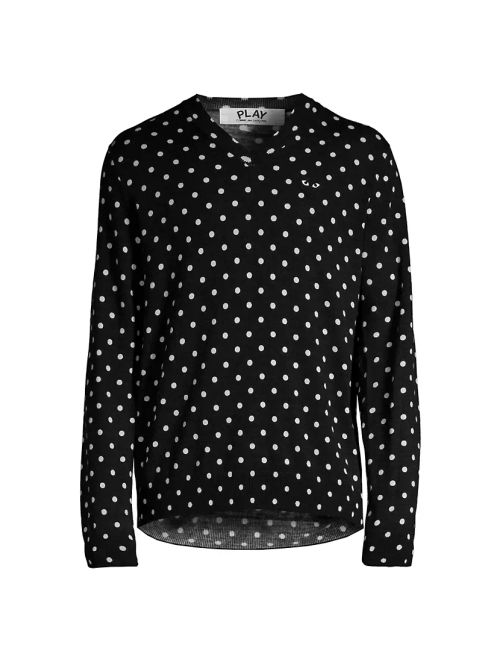 Polka Dot Wool Sweater