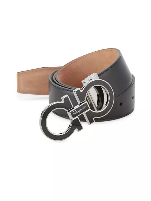 Adjustable Gancini Buckle Belt