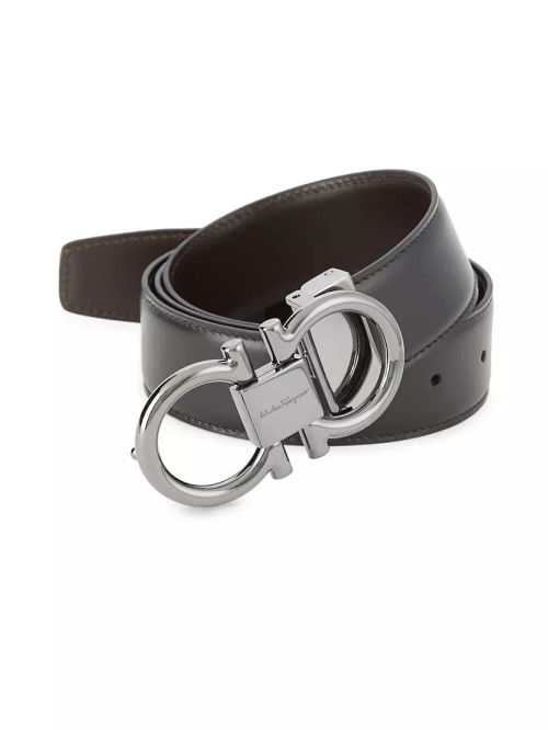 Reversible Gancini Buckle Belt